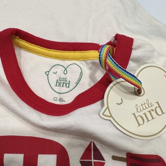 NWT Little Bird by Jools Oliver Red Color Short Sleeve Shirt - Picture 5 of 7